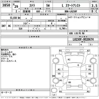 Subaru STELLA лот № 3850 оценка 3.5  с аукциона в Японии 2