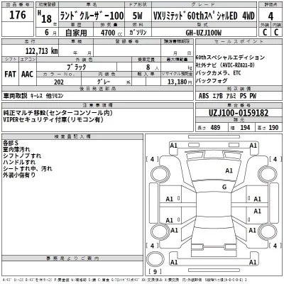 Toyota LAND CRUISER  с аукциона в Японии