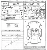 Nissan LAFESTA лот № 9008 оценка   с аукциона в Японии 6