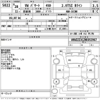 Volkswagen PASSAT лот № 5022 оценка 3.5  с аукциона в Японии 2