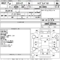 Toyota ESQUIRE лот № 4017 оценка RA  с аукциона в Японии 2