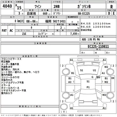 Suzuki TWIN  с аукциона в Японии