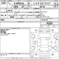Honda N WGN лот № 3207 оценка 4.5  с аукциона в Японии 2