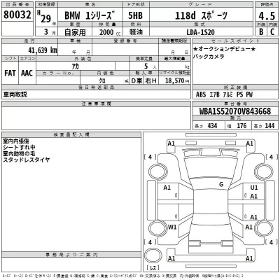 BMW 1-Series  с аукциона в Японии
