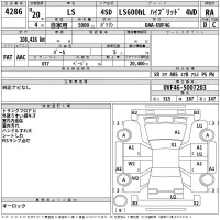 Lexus LS лот № 4286 оценка RA  с аукциона в Японии 2