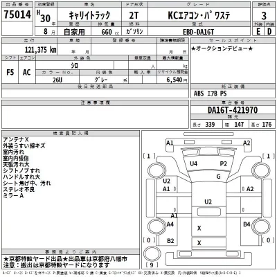 Suzuki CARRY TRUCK  с аукциона в Японии