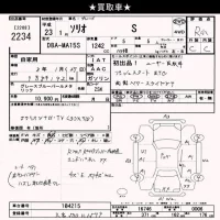 Suzuki SOLIO лот № 2234 оценка R  с аукциона в Японии 10