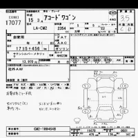 Honda ACCORD WAGON лот № 17077 оценка 3.5  с аукциона в Японии 6