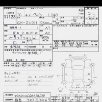 Mercedes-Benz E CLASS WAGON лот № 17123 оценка 3.5  с аукциона в Японии 6