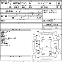Nissan CARAVAN VAN лот № 62105 оценка RA  с аукциона в Японии 2
