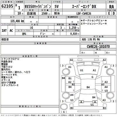 Nissan CARAVAN VAN  с аукциона в Японии
