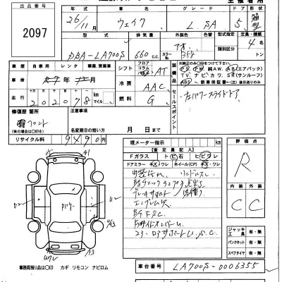 Daihatsu WAKE  с аукциона в Японии