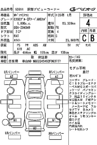 Mercedes-Benz C CLASS лот № 60014 оценка 4  с аукциона в Японии 6