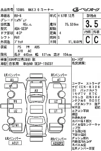 Mazda RX-8 лот № 10085 оценка 3.5  с аукциона в Японии 7