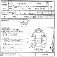 Honda INTEGRA лот № 20261 оценка 2  с аукциона в Японии 10