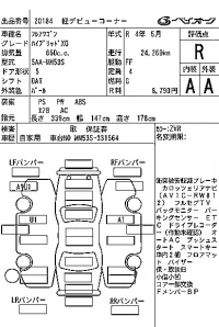 Mazda FLAIR WAGON лот № 20184 оценка R  с аукциона в Японии 7