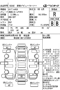 Subaru IMPREZA G4 лот № 60242 оценка R  с аукциона в Японии 7