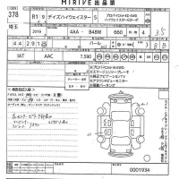Nissan DAYZ лот № 378 оценка 3.5  с аукциона в Японии 10