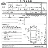 Suzuki EVERY лот № 85013 оценка R  с аукциона в Японии 10