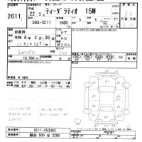 Nissan TIIDA LATIO лот № 2611 оценка 3.5  с аукциона в Японии 8