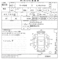 Nissan MARCH лот № 90119 оценка 3.5  с аукциона в Японии 10