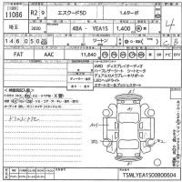 Suzuki ESCUDO лот № 11086 оценка 4  с аукциона в Японии 10
