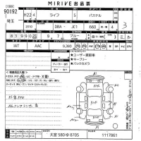 Honda LIFE лот № 90192 оценка R  с аукциона в Японии 10