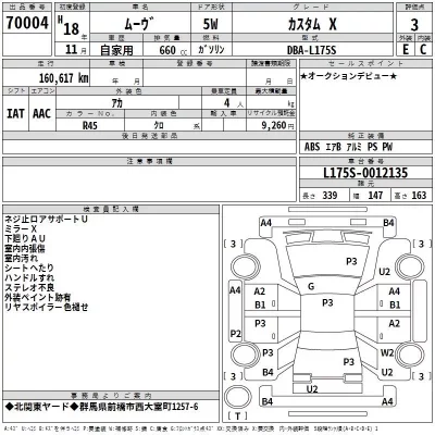 Daihatsu MOVE  с аукциона в Японии