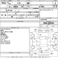 Mitsubishi MINICA лот № 7032 оценка 3  с аукциона в Японии 2