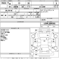 Daihatsu MIRA лот № 7033 оценка 3  с аукциона в Японии 2