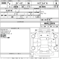 Suzuki SPACIA лот № 3040 оценка R  с аукциона в Японии 2