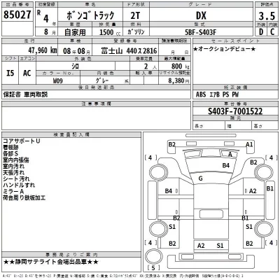 Mazda BONGO  с аукциона в Японии