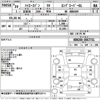 Toyota HIACE VAN  с аукциона в Японии