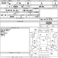 Honda VAMOS лот № 3124 оценка 3  с аукциона в Японии 2