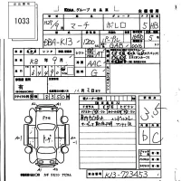 Nissan MARCH лот № 1033 оценка 3.5  с аукциона в Японии 5