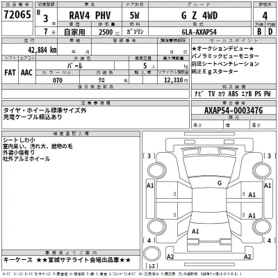 Toyota RAV4  с аукциона в Японии
