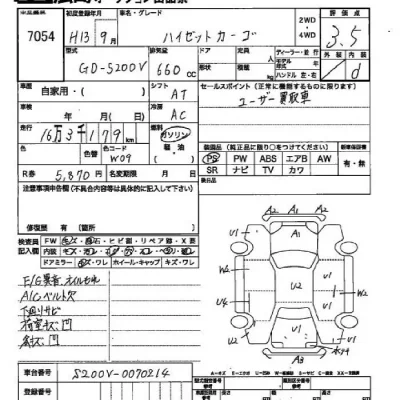 Daihatsu HIJET VAN  с аукциона в Японии