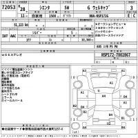 Toyota SIENTA лот № 72053 оценка 3  с аукциона в Японии 2