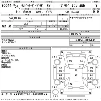 Toyota LAND CRUISER PRADO лот № 70044 оценка 3  с аукциона в Японии 2