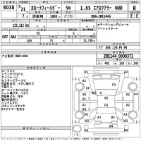 Toyota COROLLA FIELDER лот № 8038 оценка R  с аукциона в Японии 2