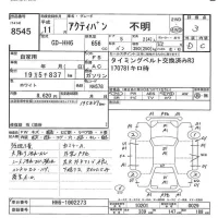 Honda ACTY VAN лот № 8545 оценка 3  с аукциона в Японии 5
