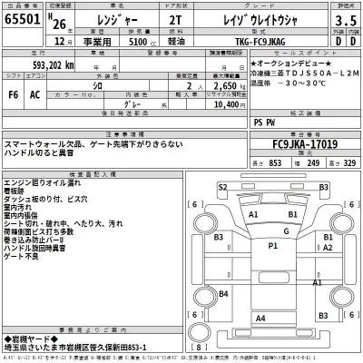 Hino RANGER  с аукциона в Японии