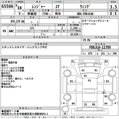 Hino RANGER  с аукциона в Японии