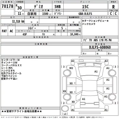 Mazda DEMIO  с аукциона в Японии