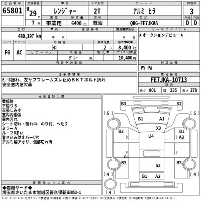 Hino RANGER  с аукциона в Японии