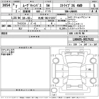 Daihatsu MOVE CANBUS лот № 3054 оценка 5  с аукциона в Японии 2