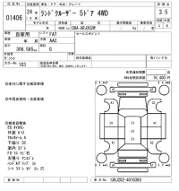 Toyota LAND CRUISER лот № 1406 оценка 3.5  с аукциона в Японии 8