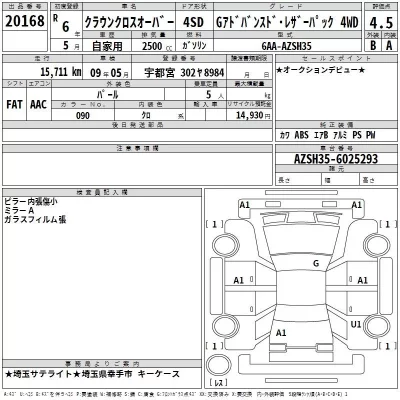 Toyota CROWN CROSSOVER  с аукциона в Японии