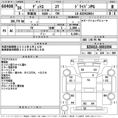 Hino DUTRO  с аукциона в Японии
