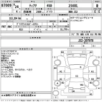Nissan TEANA лот № 87009 оценка R  с аукциона в Японии 2